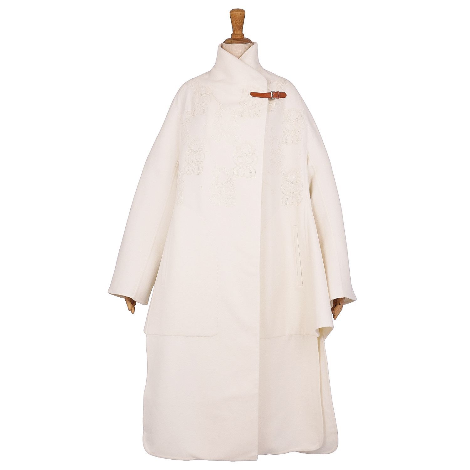 エルメス HERMES コート ロングコート ラップコート カシミヤ10