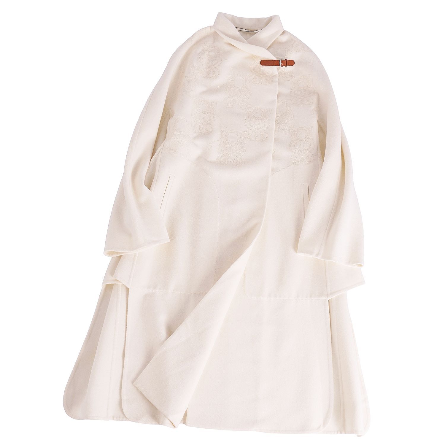 エルメス HERMES コート ロングコート ラップコート カシミヤ10