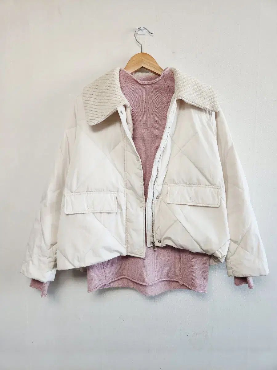 66 コーディネートセット Celebshop グースダウン キルティング ダウン STABLE カシミア ニット