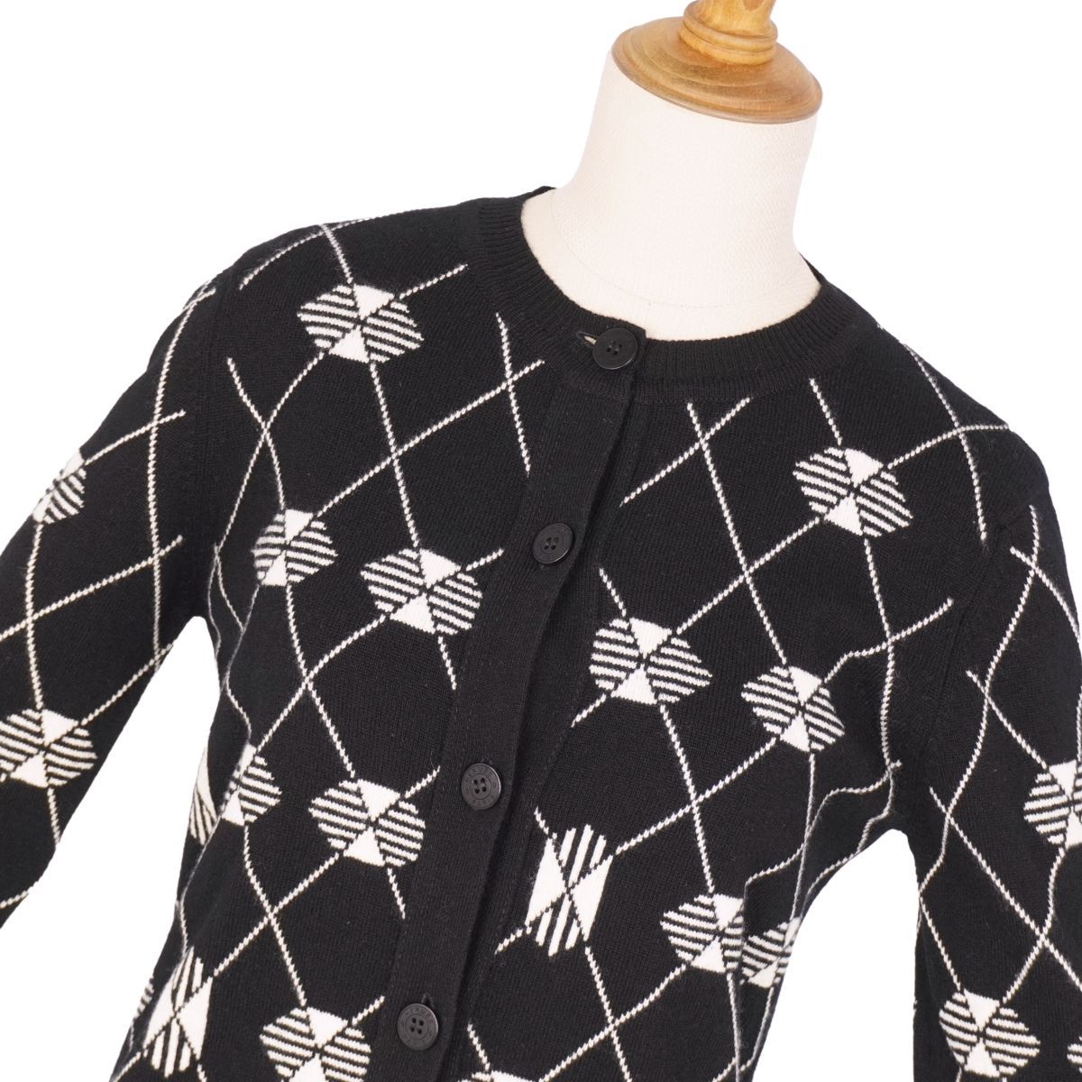美品 エルメス HERMES カーディガン 20AW ニット 総柄 カシミヤ ト