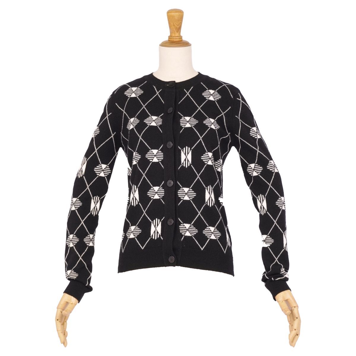 美品 エルメス HERMES カーディガン 20AW ニット 総柄 カシミヤ ト