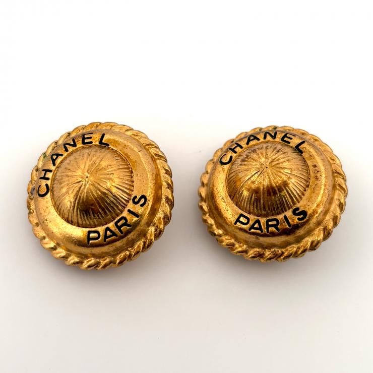 CHANEL ゴールドGP イヤリング ヴィンテージ 鑑定済み 正規品 シャネル