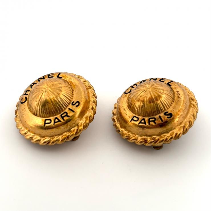 CHANEL ゴールドGP イヤリング ヴィンテージ 鑑定済み 正規品 シャネル