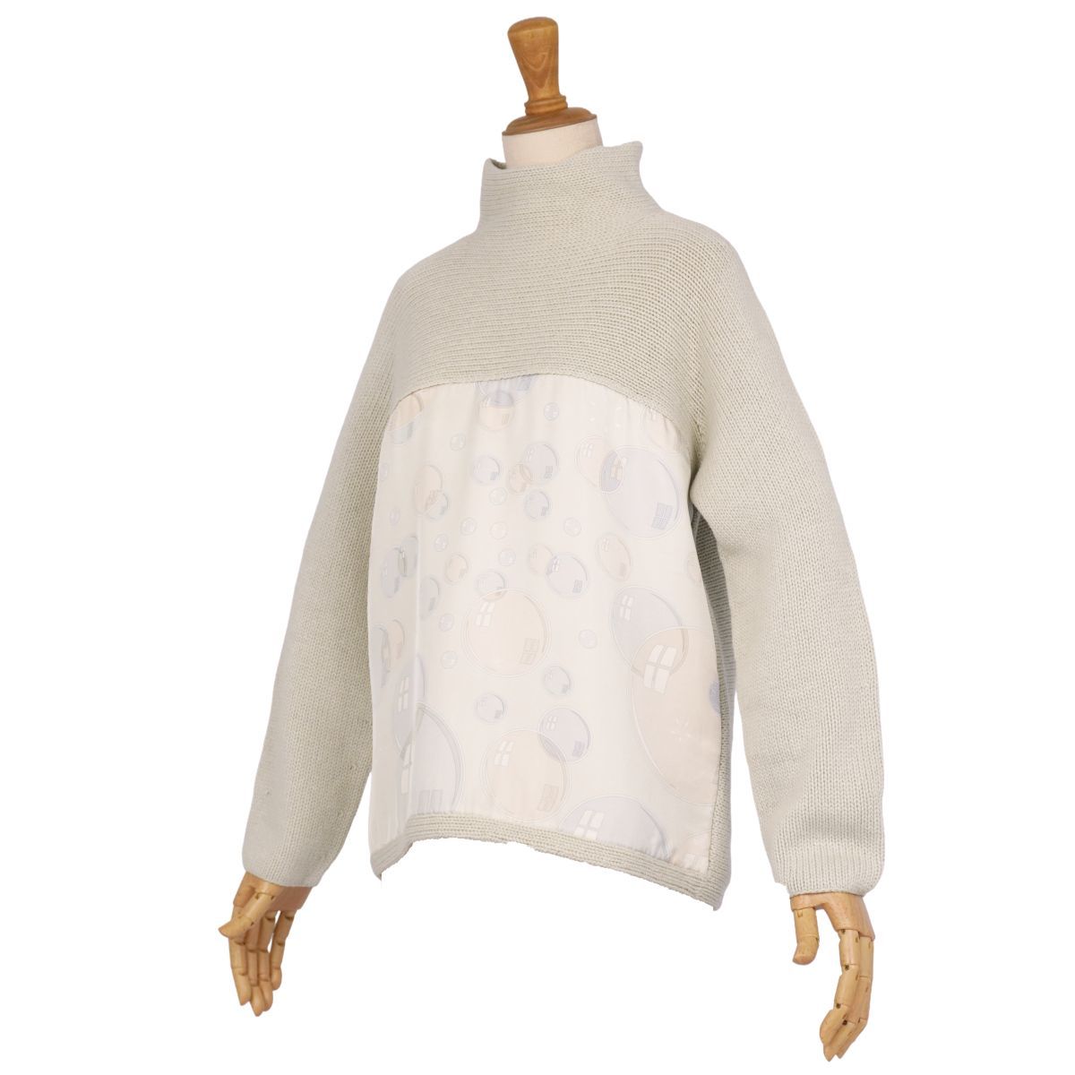 エルメス マルジェラ期 ハイネックニット レディース40 L カシミヤシルク HERMES - 美品 エルメス HERMES ニット マルジェラ期 セーター