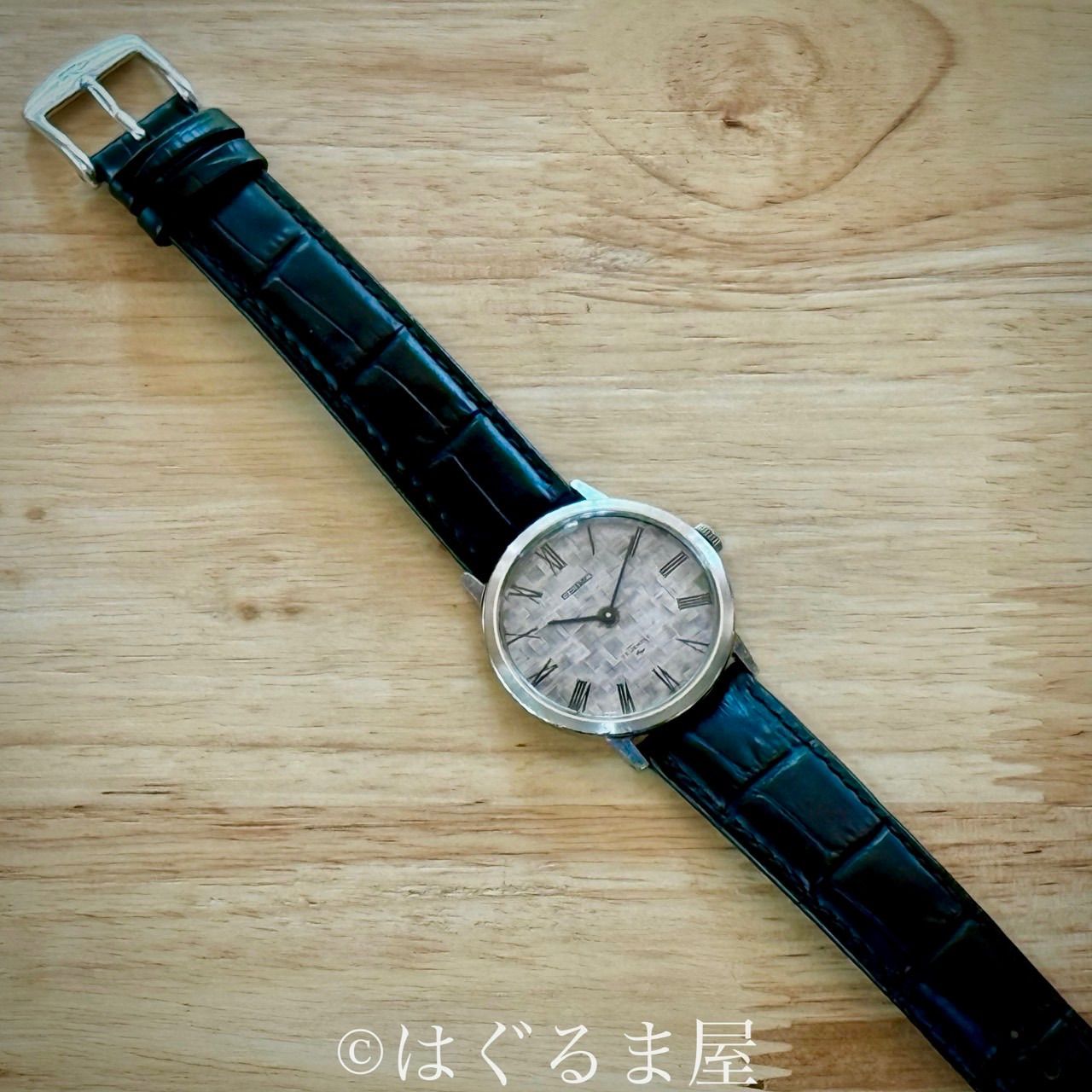  72年製造 セイコー ドレスウォッチ シャリオ 手巻メンズウォッチ OH済 手巻き時計 腕時計(アナログ)