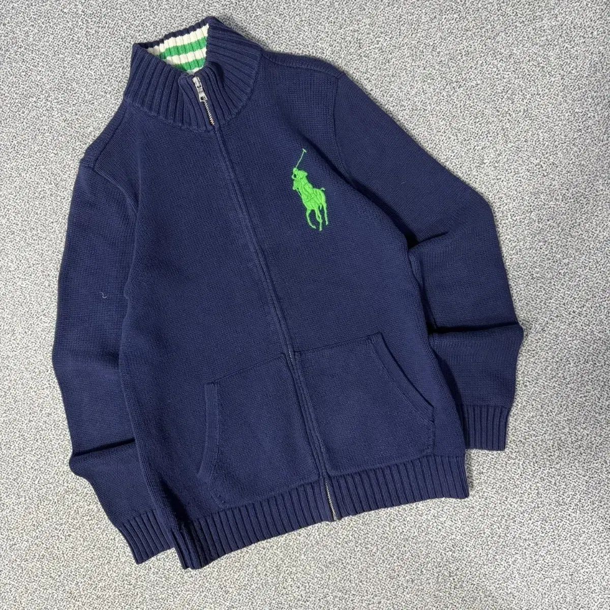 ポロラルフローレン ビックポニー ニットジップアップ
