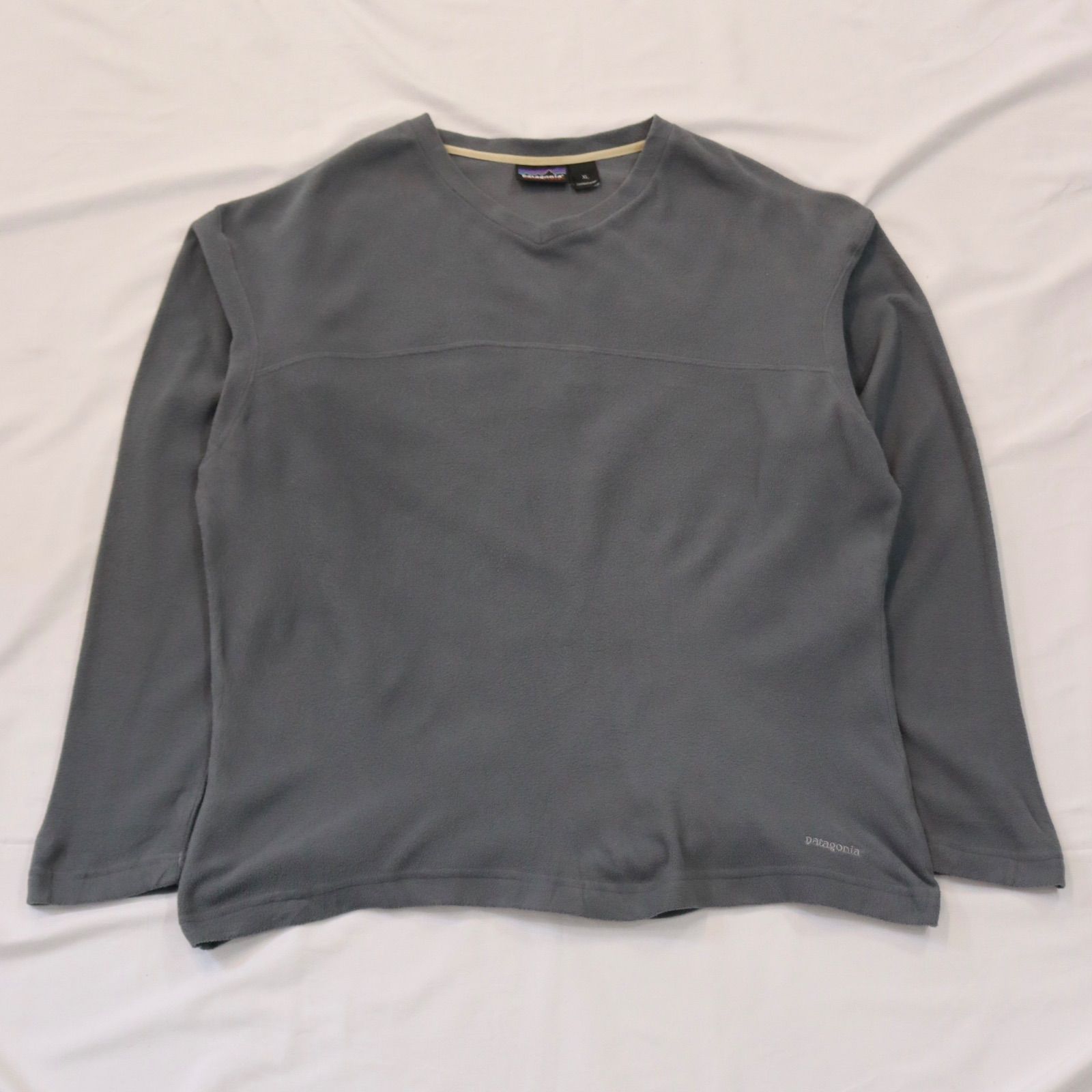 90 s Fleece Sweatshirt Patagonia 90年代 パタゴニア フリーススウェット Ｖネック ロゴ