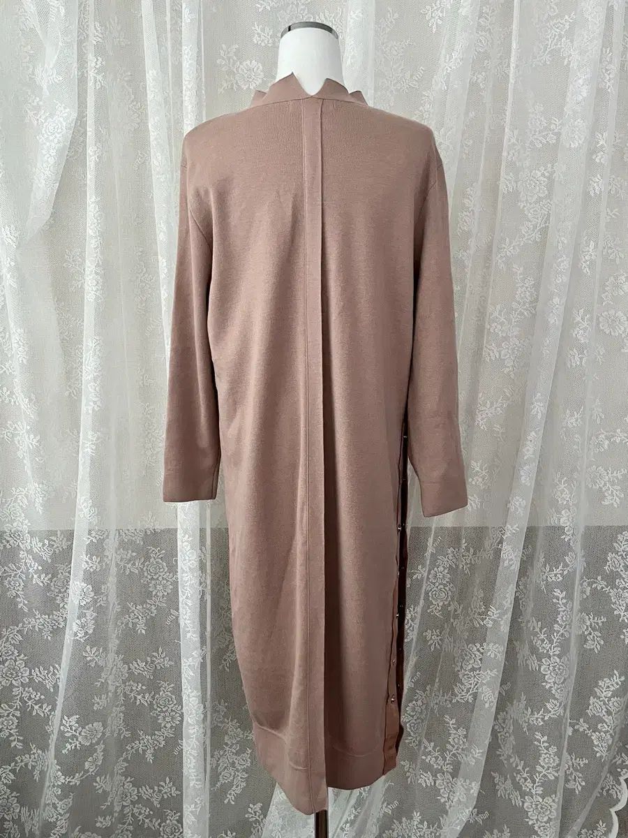 F The HANDSOME マイン MINE ロング ニット ONE PIECE インディーピンク