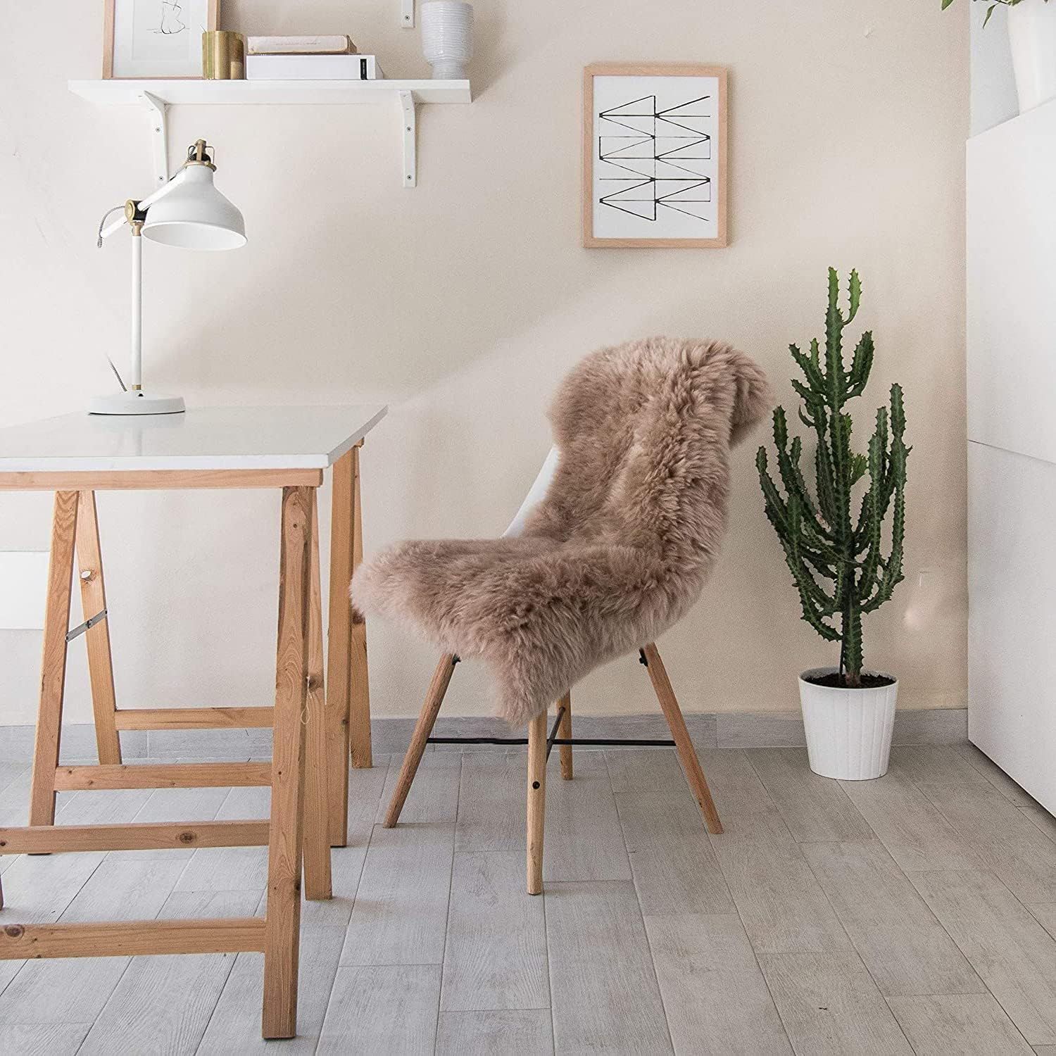 新着商品】ムートンラグ フェイクシープスキンラグ 人工ウールマット