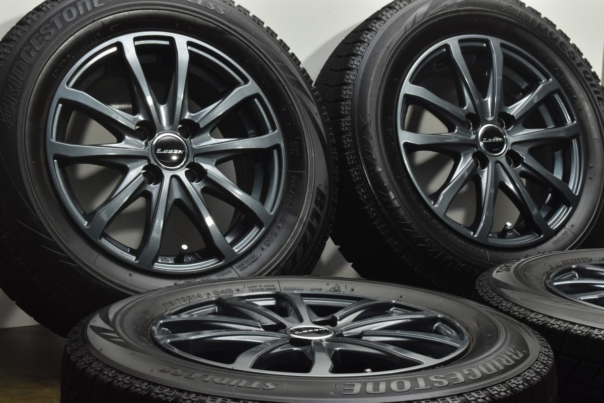 ホイール LEBEN 14 in 5 J 43 PCD 100 ブリヂストン ブリザック VRX 175 70 R カローラフィールダー アクア ヴィッツ フィット
