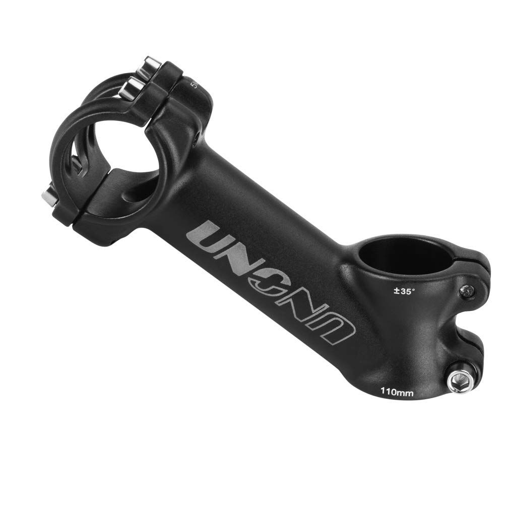 バイクステム 31.8mm 35度 110mm FOMTOR 軽量 MTB ステム ハンドルバー ステムライザー ロードバイク マウンテンバイク BMX MTB用 (110mm) [31.8 x 110mm。]