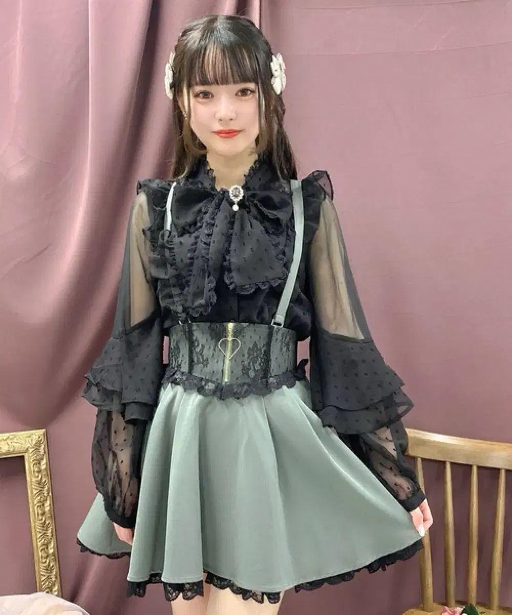 ROJITA ボータイ シースルー ブラウス 地雷系 量産型