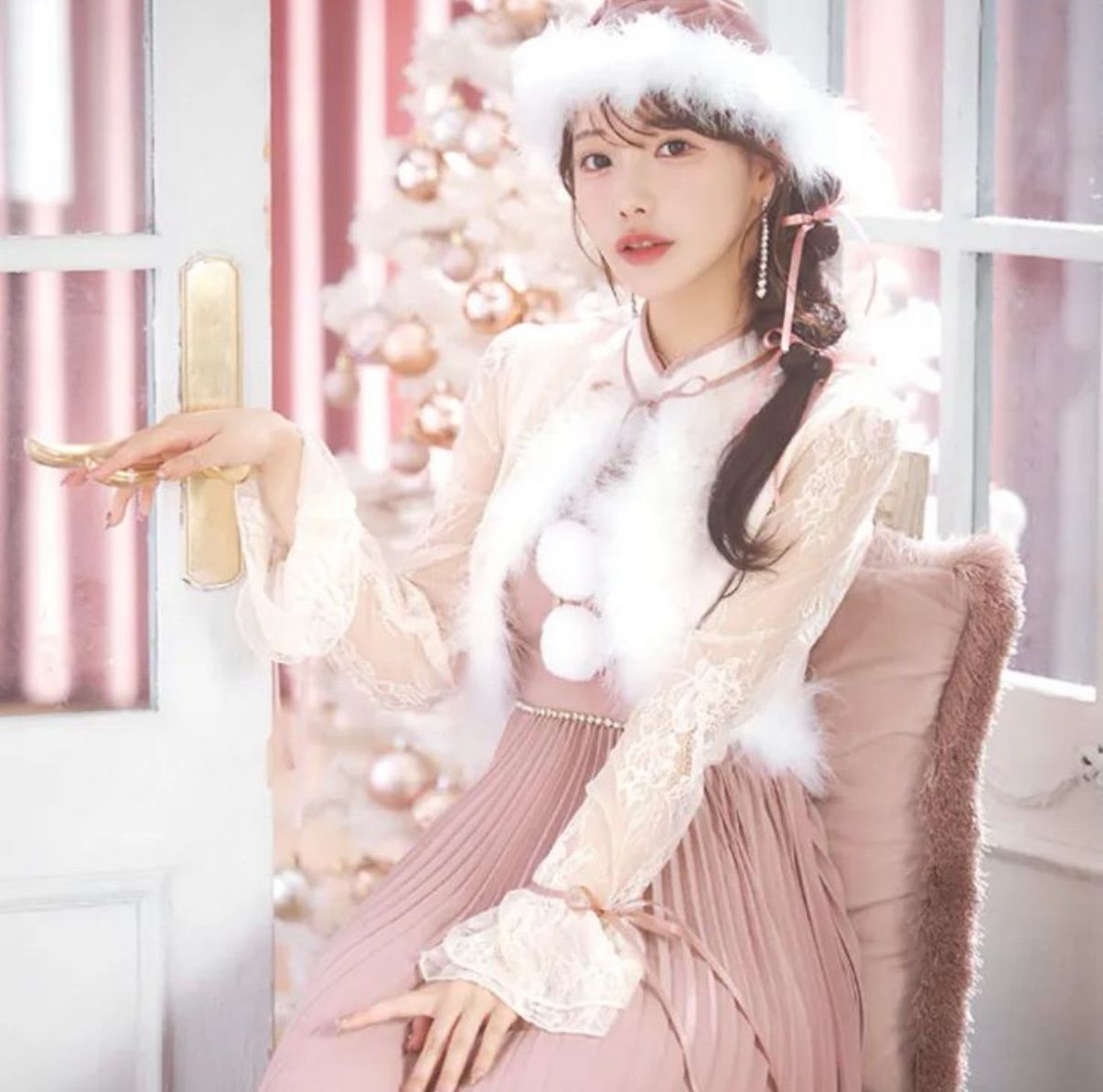 Sugar ピンク サンタ コスプレ