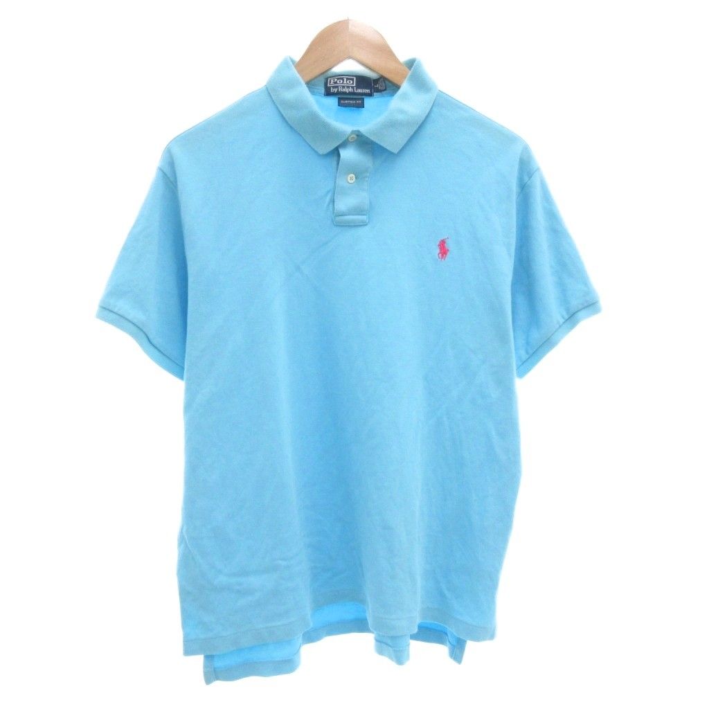 Ralph Lauren ライトブルー ポロシャツ 半袖 レディース] ラルフローレン ポロシャツ ライトブルー [Ralph Lauren]
