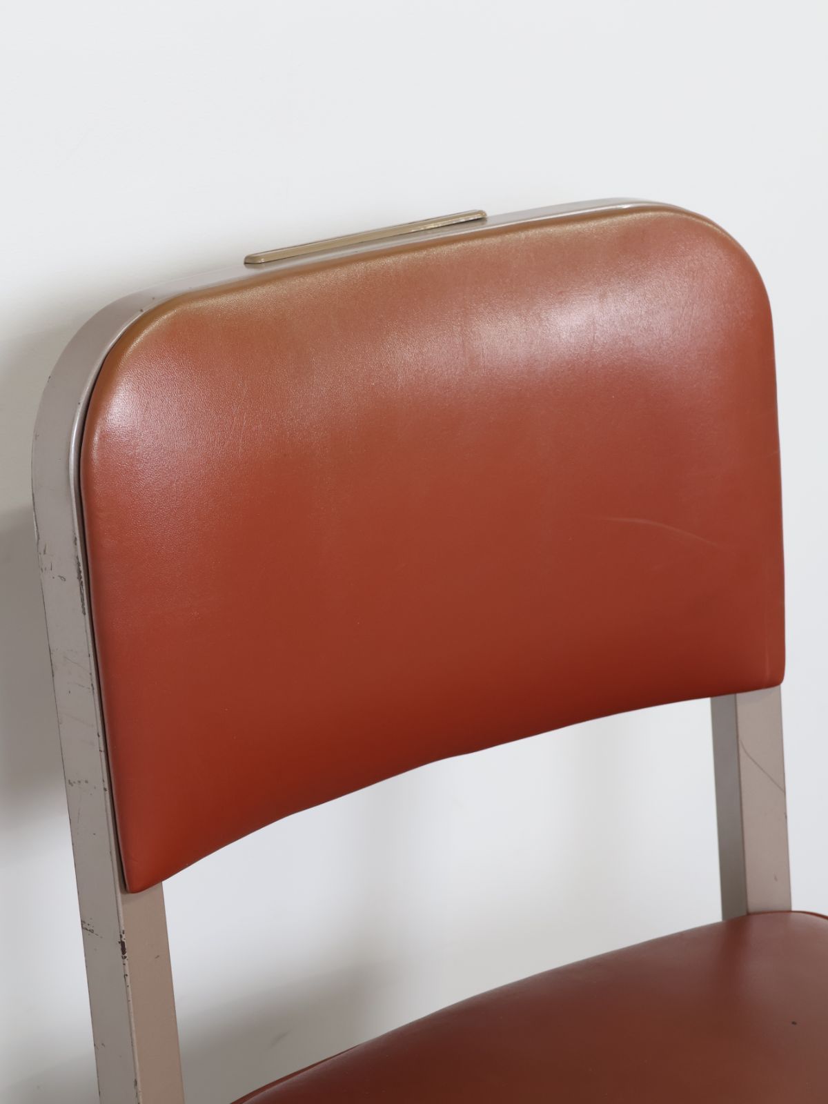 ヴィンテージ ブラウンビニールレザー