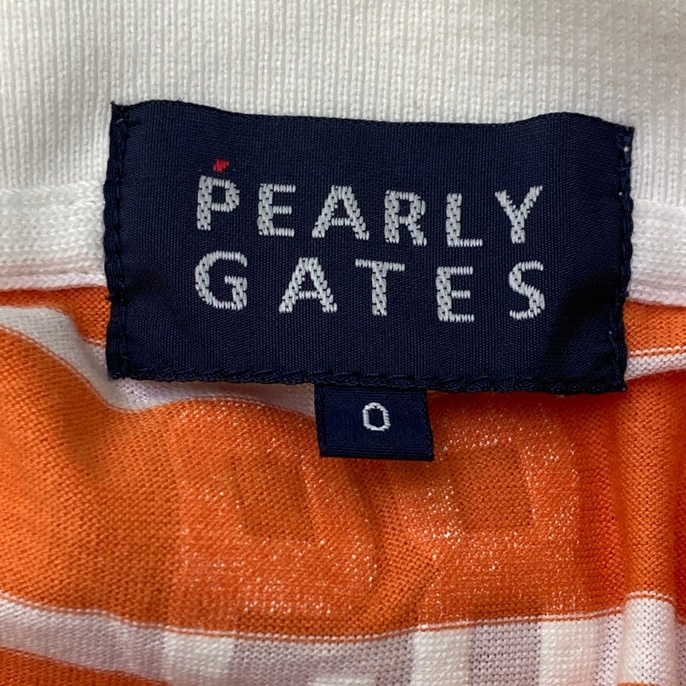 サイズ：0 PEARLY GATES パーリーゲイツ 半袖ポロシャツ ワッペン