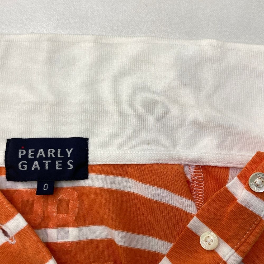 サイズ：0 PEARLY GATES パーリーゲイツ 半袖ポロシャツ ワッペン