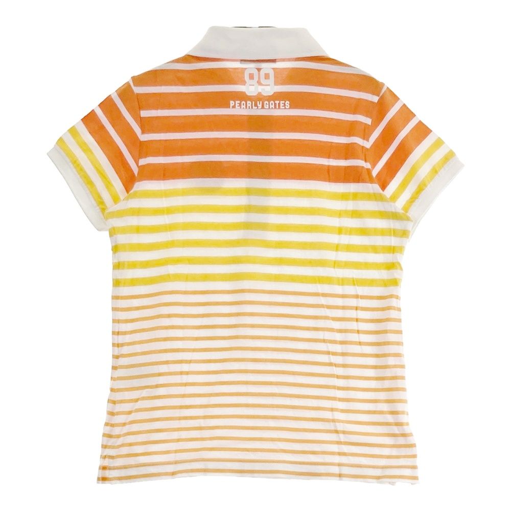 サイズ：0 PEARLY GATES パーリーゲイツ 半袖ポロシャツ ワッペン