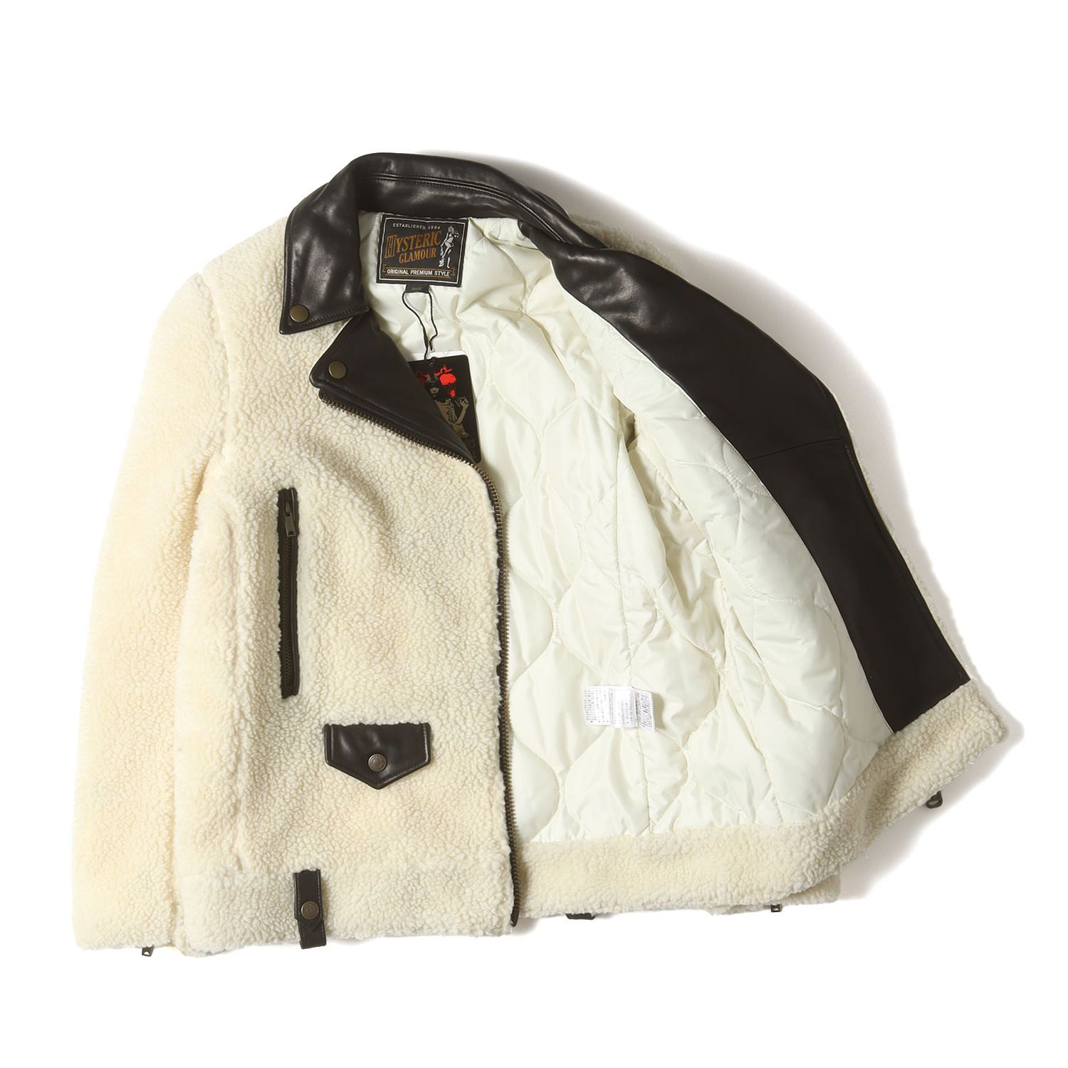 新品】HYSTERIC GLAMOUR ヒステリックグラマー ジャケット アイボリー