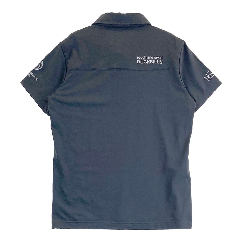 ROUGH AND SWELL ポロシャツ M ダークグレー　美品 サイズ：M ROUGH&SWELL ラフアンドスウェル ボタンダウン 半袖