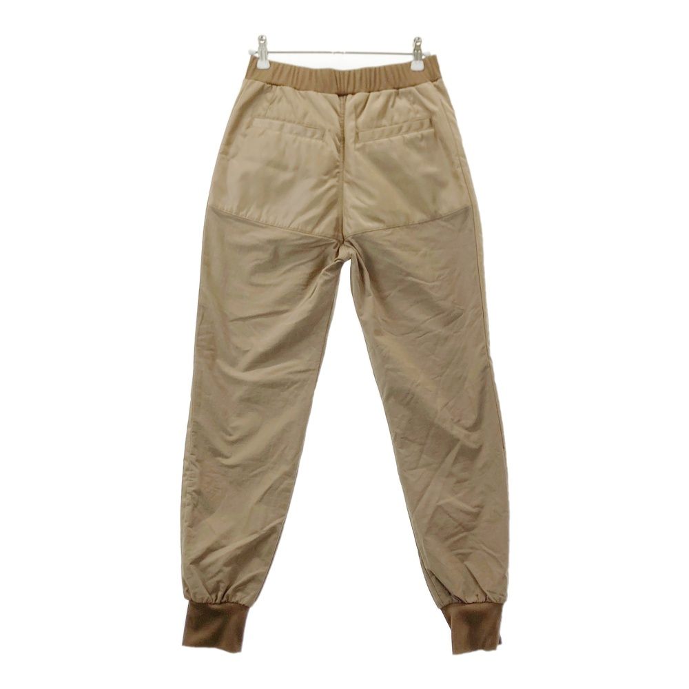 サイズ 0 NBB WEEKEND エヌビービーウィークエンド 裏起毛 中綿切替 ジョガーパンツ ブラウン系 ゴルフウェア レディース ストスト