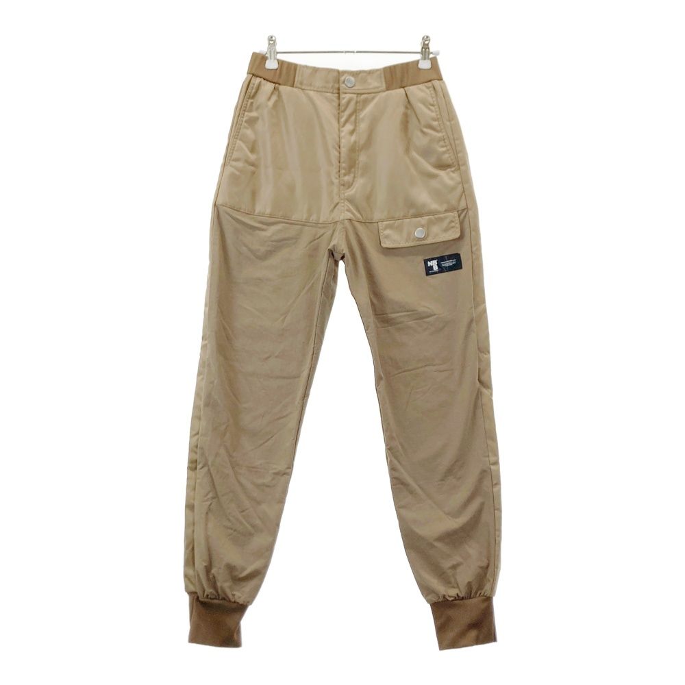 サイズ 0 NBB WEEKEND エヌビービーウィークエンド 裏起毛 中綿切替 ジョガーパンツ ブラウン系 ゴルフウェア レディース ストスト