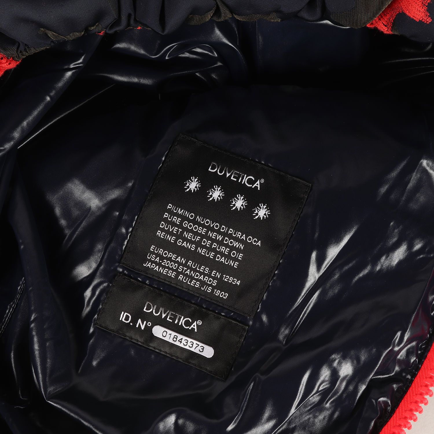 DUVETICA デュベティカ ジャケット ネイビー ネオンオレンジ サイズ:48