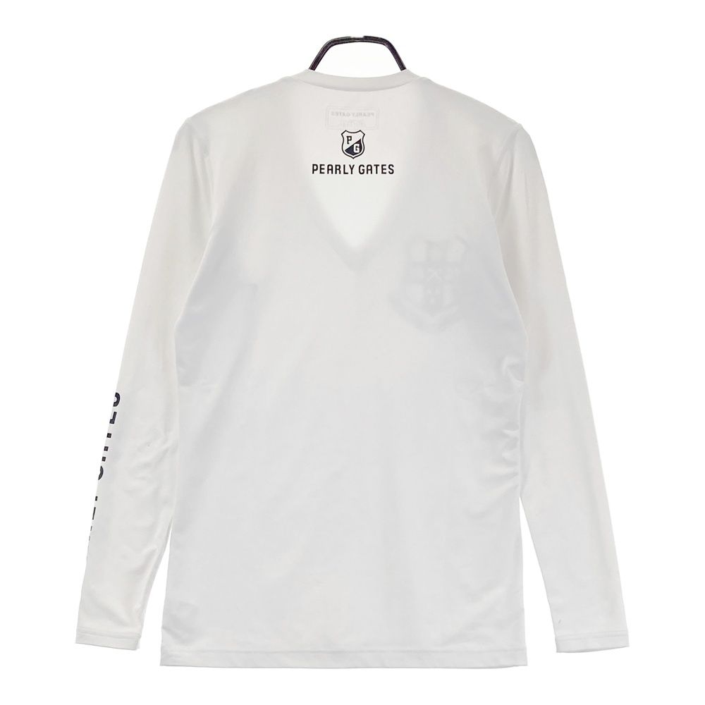 サイズ：4 PEARLY GATES パーリーゲイツ 長袖インナーTシャツ ホワイト