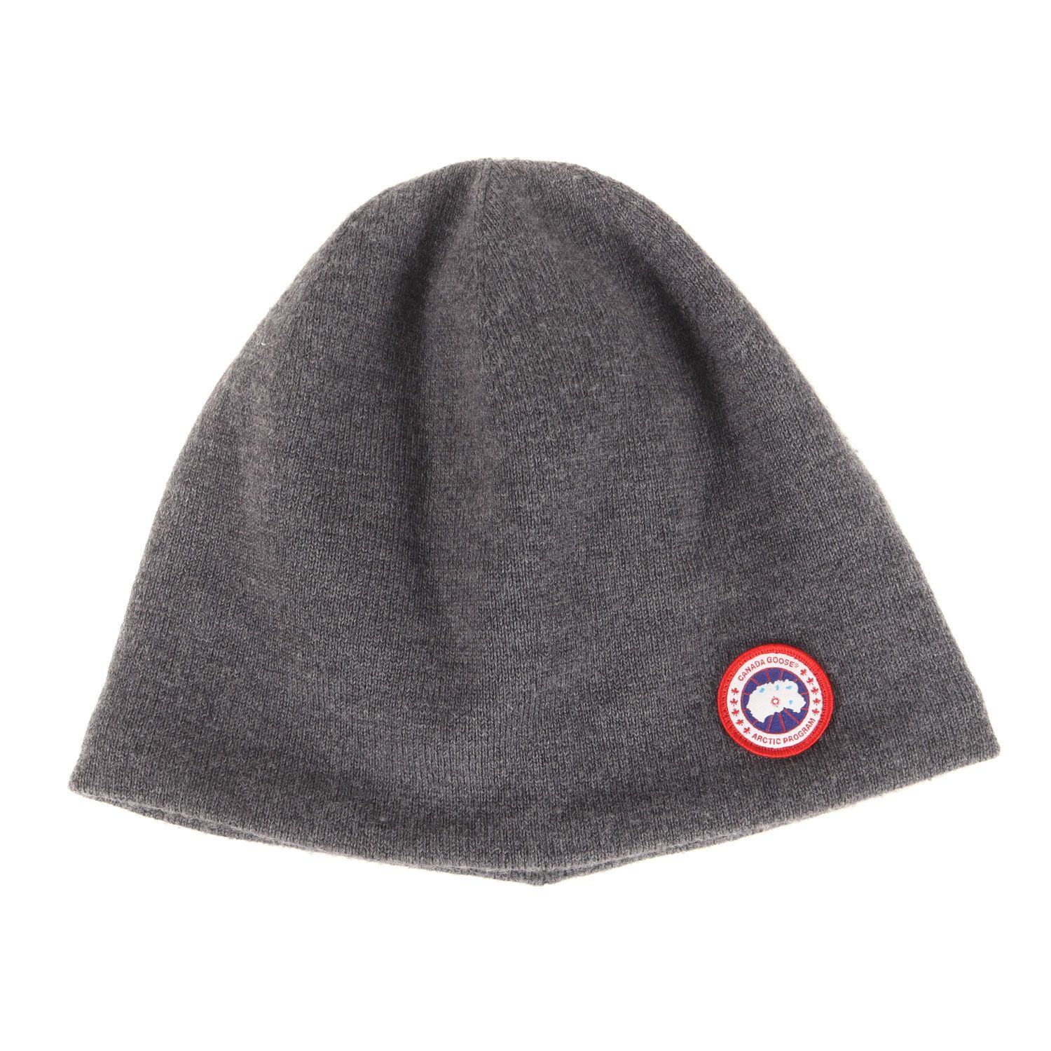 CANADA GOOSE カナダグース ビーニー | ロゴパッチ付き ウールニット