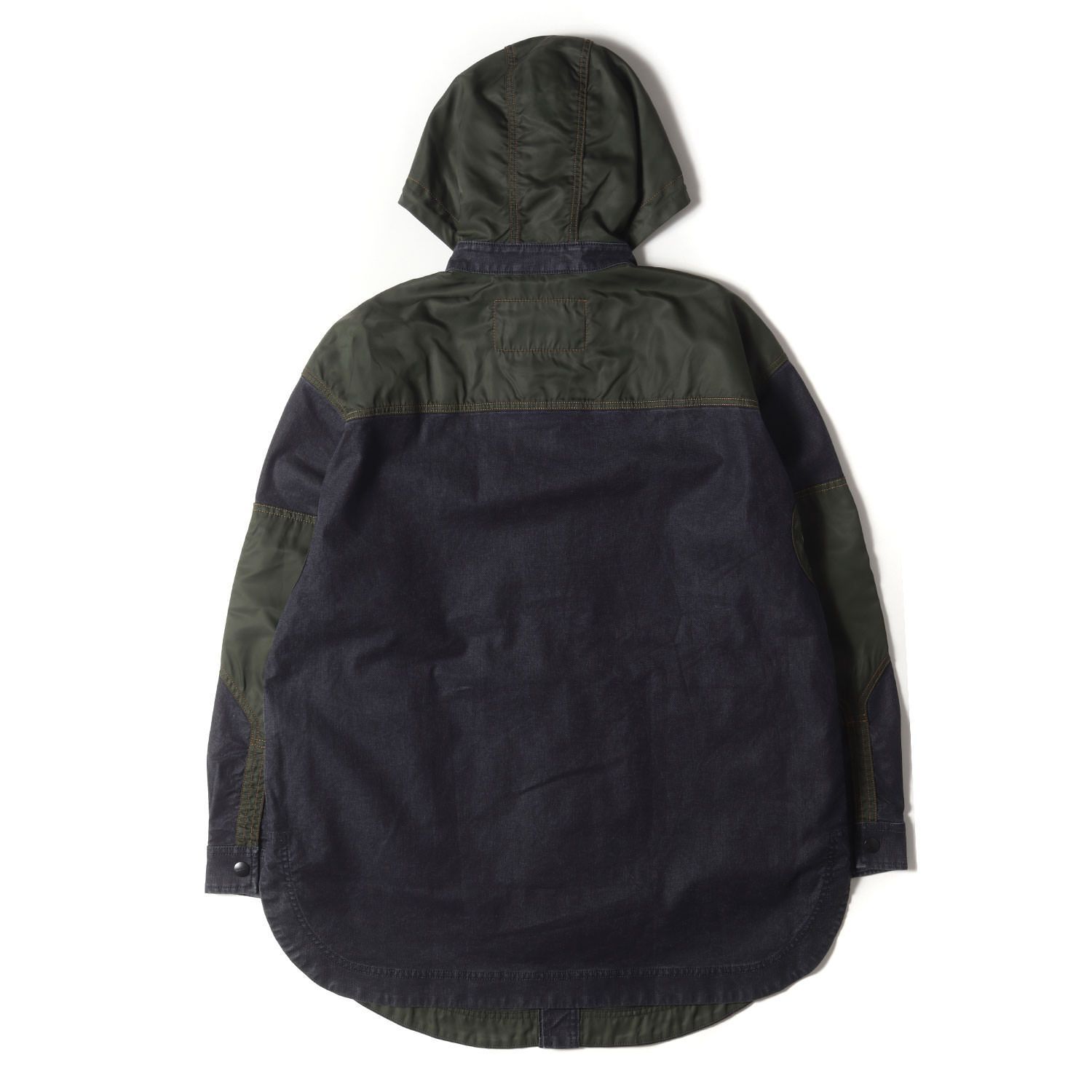 DIESEL ディーゼル ジャケット インディゴ×カーキ サイズ:S | フード