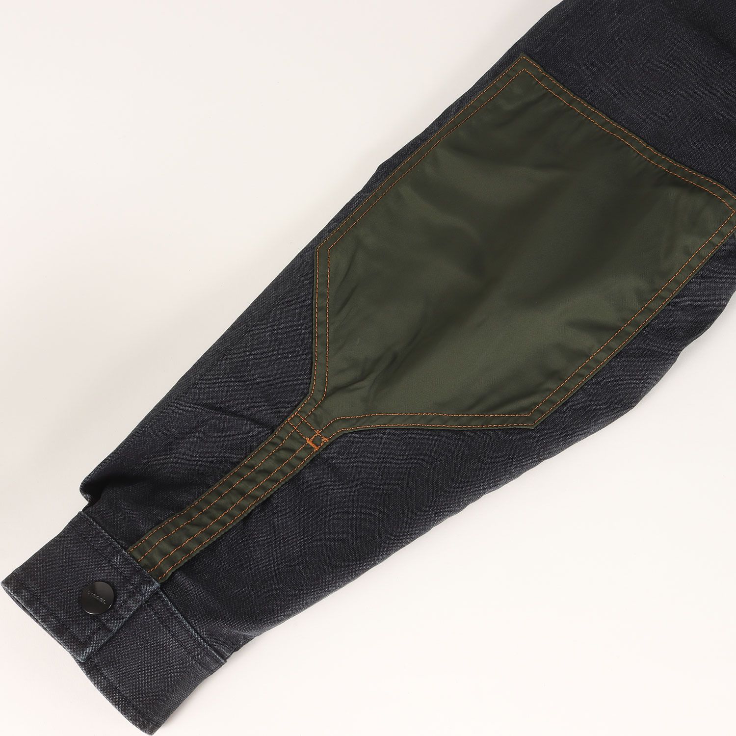 DIESEL ディーゼル ジャケット インディゴ×カーキ サイズ:S | フード