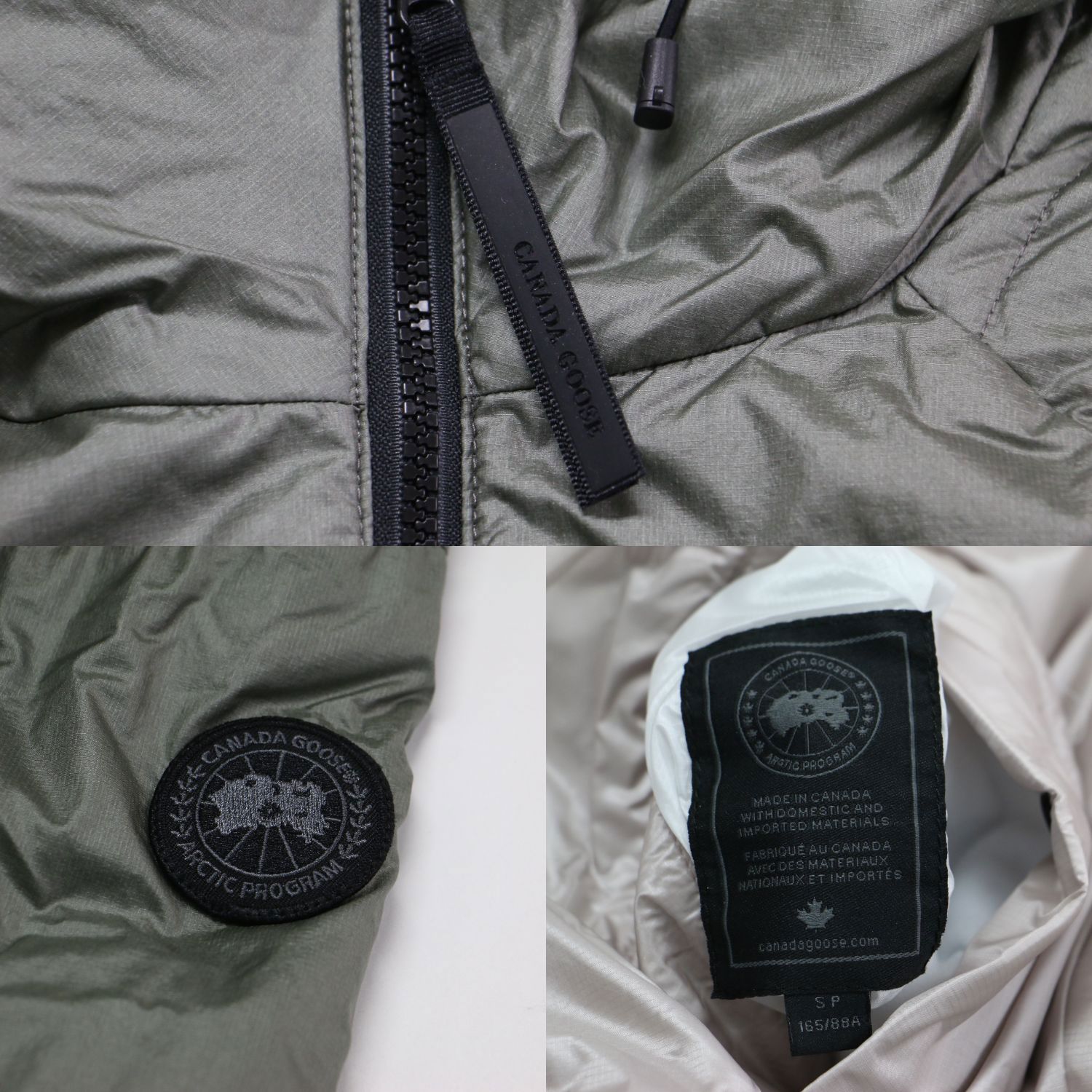 美品】CANADA GOOSE カナダグース ジャケット カーキ×ライトピンク 