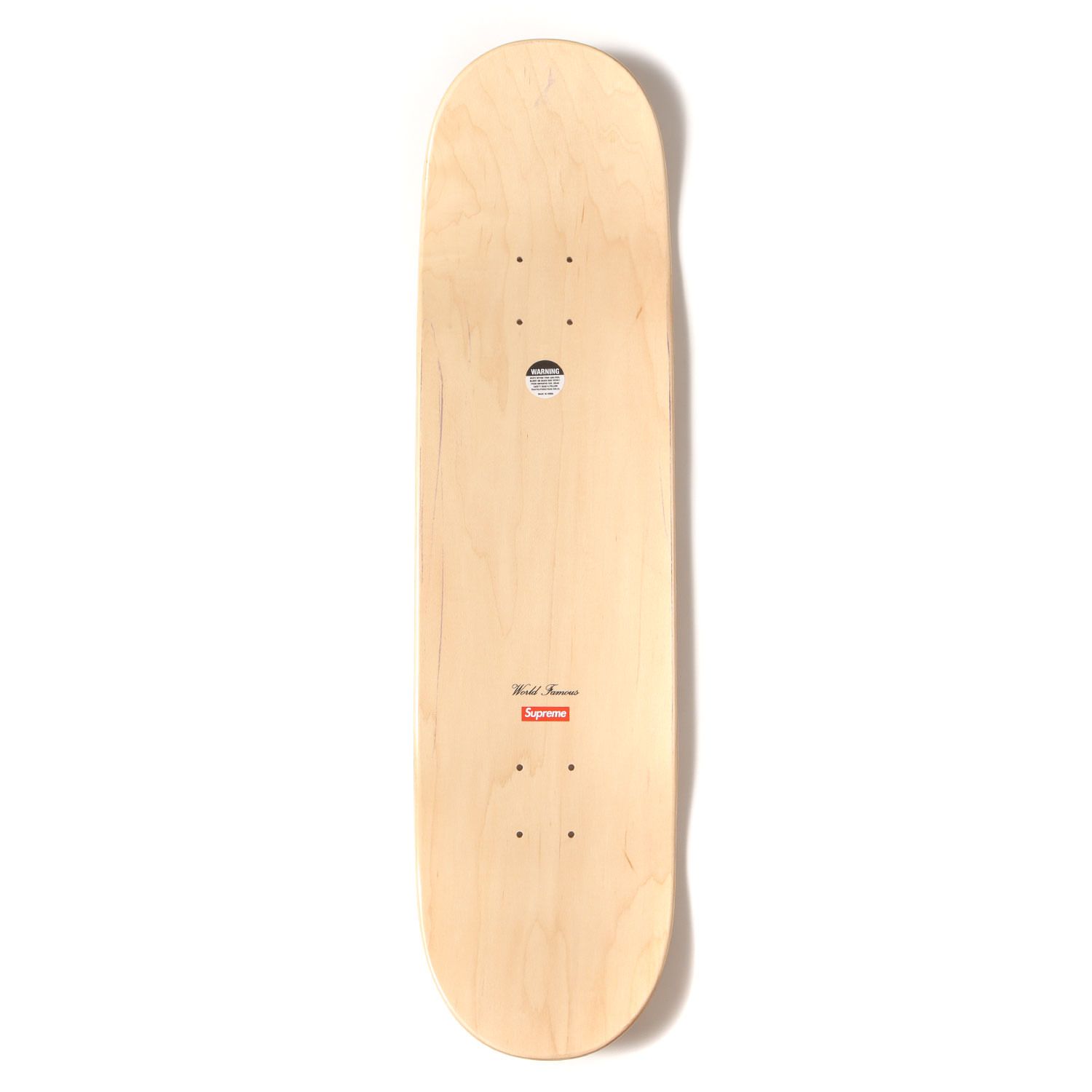 Supreme シュプリーム 24 SS ボックスロゴ スケボーデッキ Routed Box Logo Skateboard ナチュラル ブランド ファッション 雑貨 インテリア メンズ K 4668