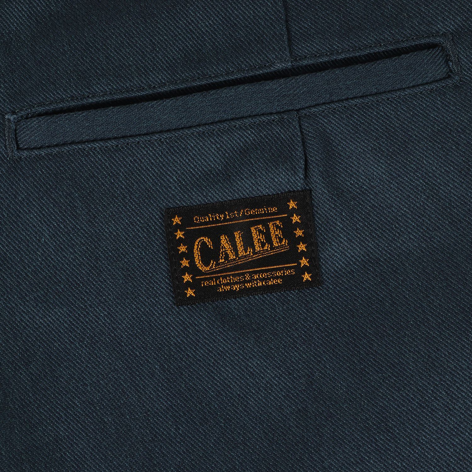 美品】CALEE キャリー パンツ ネイビー 紺 サイズ:S | T/Cツイル