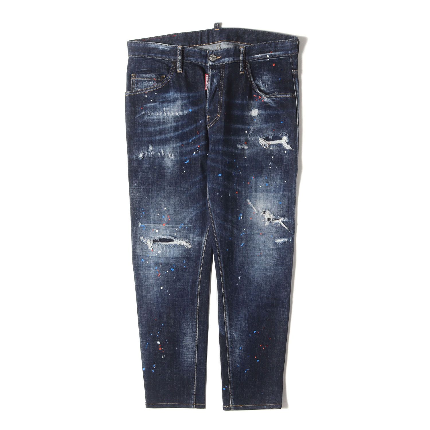 【美品】ディースクエアード　デニムパンツ　2022SS　22SS　ダメージ加工 DSQUARED2 ディースクエアード デニムパンツ 22SS 46 ダメージ加工