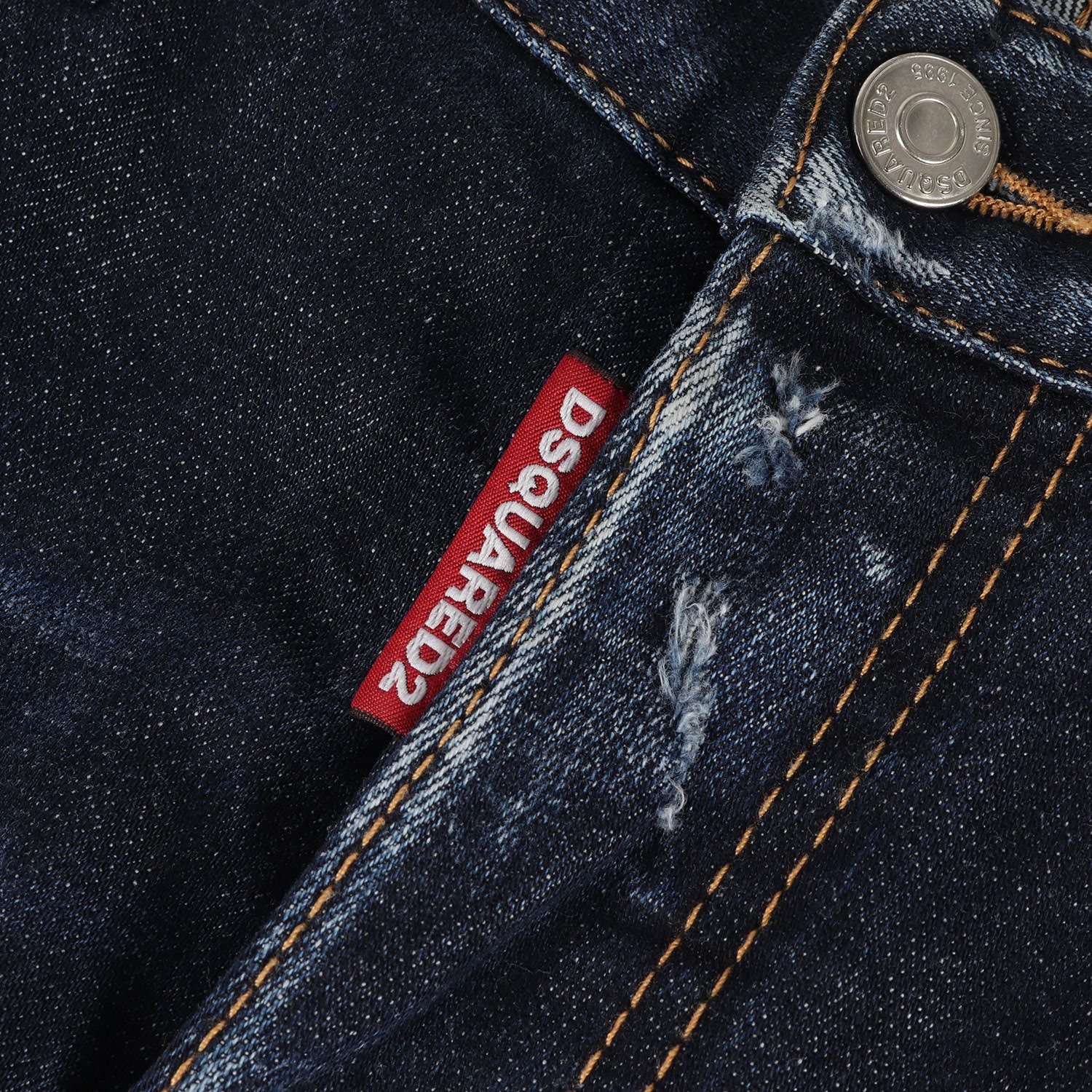 【美品】ディースクエアード　デニムパンツ　2022SS　22SS　ダメージ加工 DSQUARED2 - ディースクエアード 22SS ダメージデニム ダメージ加工 42