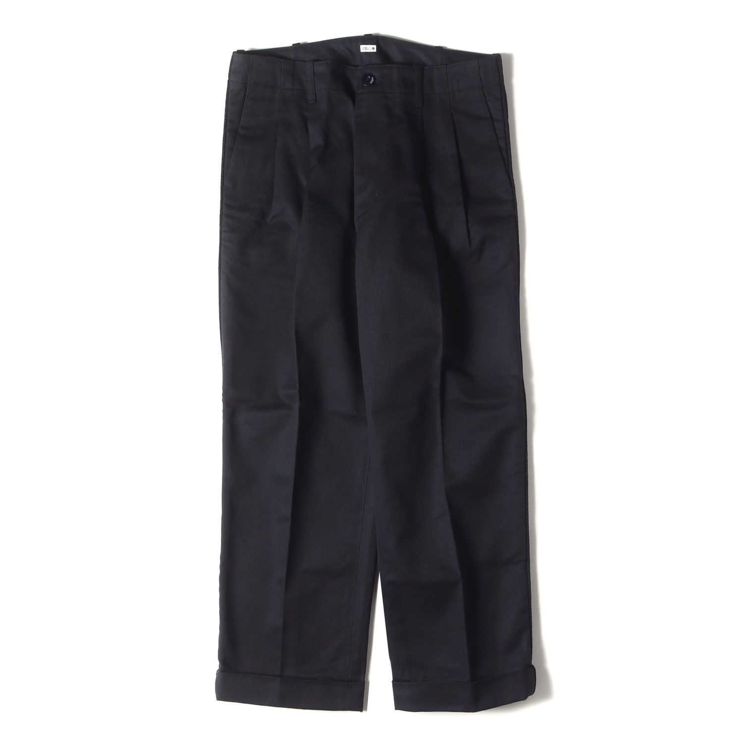 サイズ2 ヘリル ブラックシープ チノパンツ ネイビー HERILL Blacksheep Chino Pants