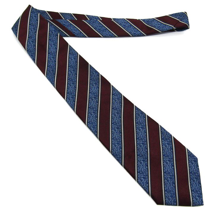 エルメネジルドゼニア ブランド ネクタイ ストライプ柄 シルク