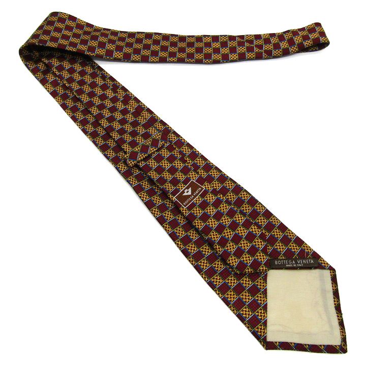 ボッテガヴェネタ ブランド ネクタイ イントレチャート チェック柄