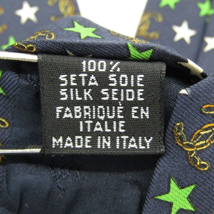 □表側美品□CHANEL シャネル ネクタイ ココマーク 格子 柵 総柄