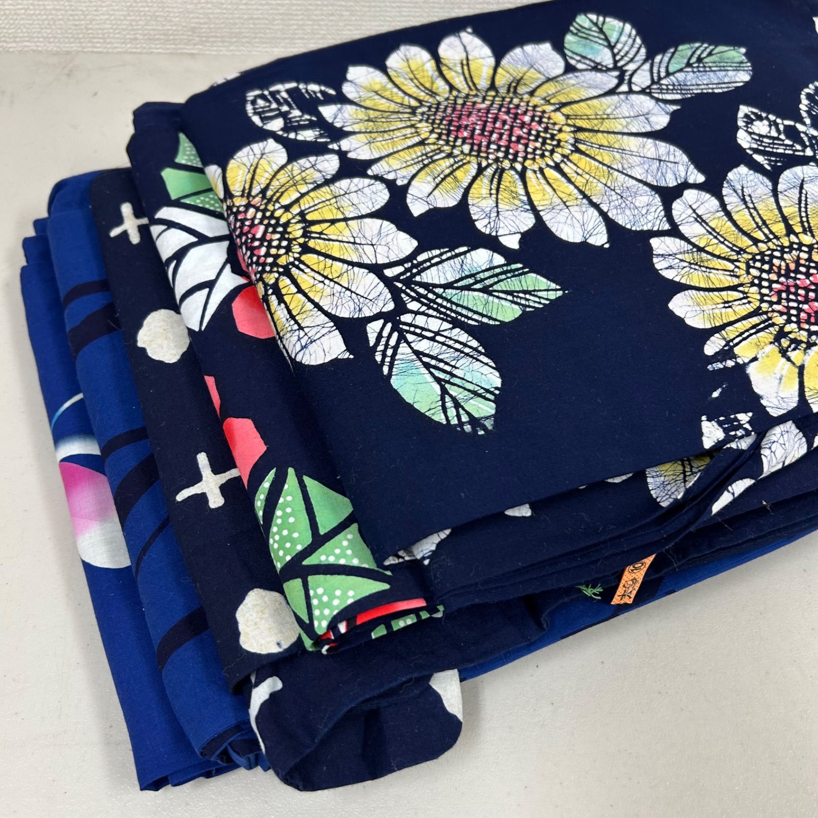 綿浴衣 5着 浴衣まとめ売り リメイク材料 m-689 - メルカリ