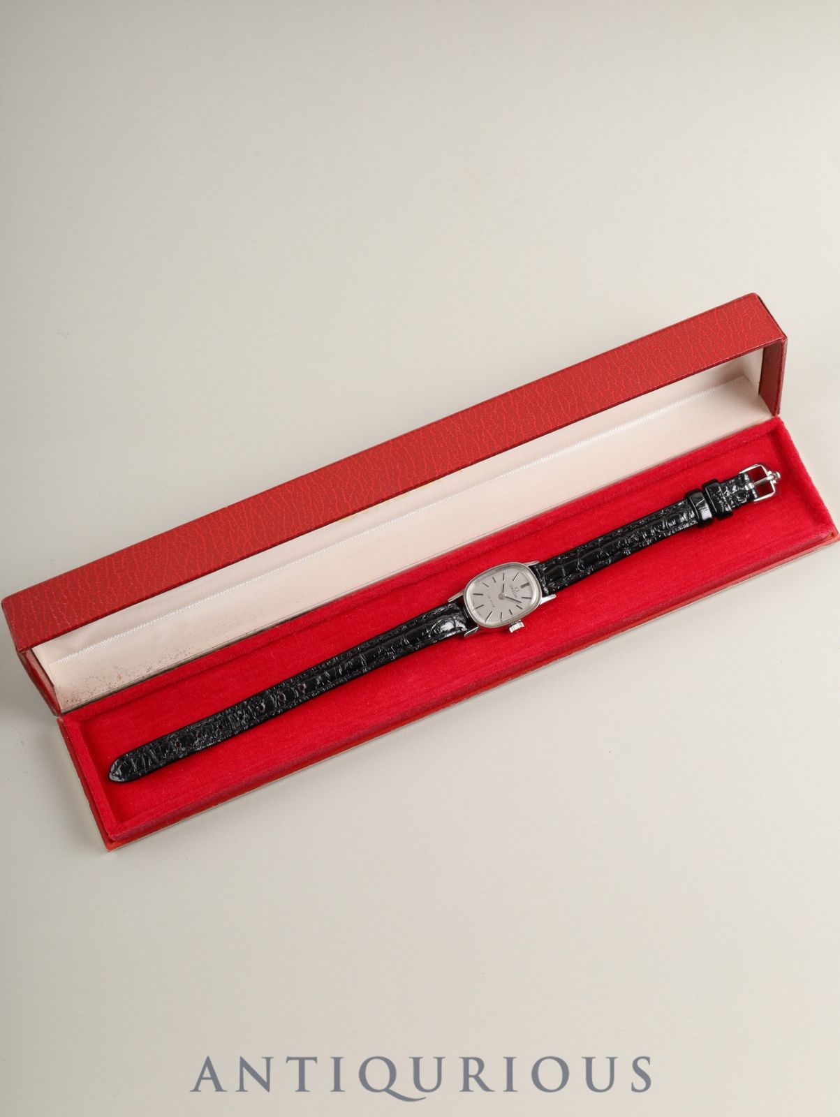 オメガ デ ヴィル MF 511.0454 手巻き Cal.1070 SS 革 尾錠 シルバー文字盤 ケース オーバーホール済み