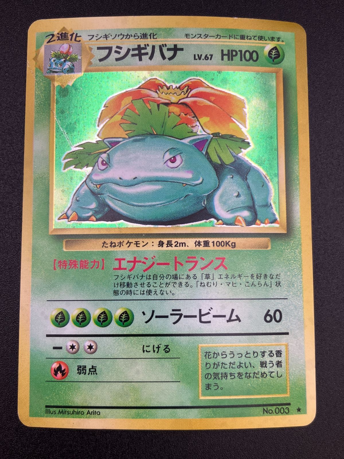 ポケモンカードゲーム ポケカ フシギバナ LV.67 旧裏面 SAR No.003