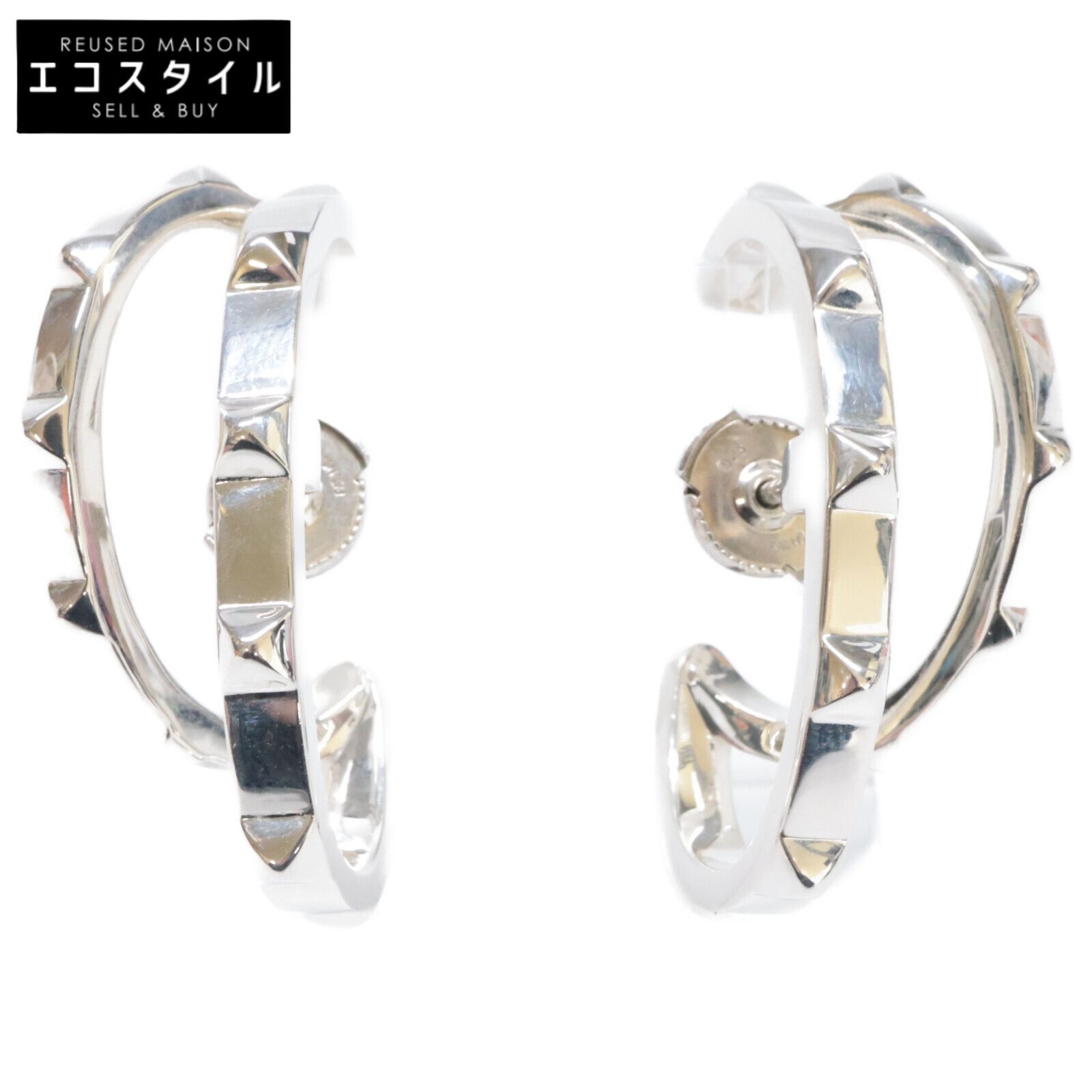 HERMES エルメス 925 クルー ドゥ H L