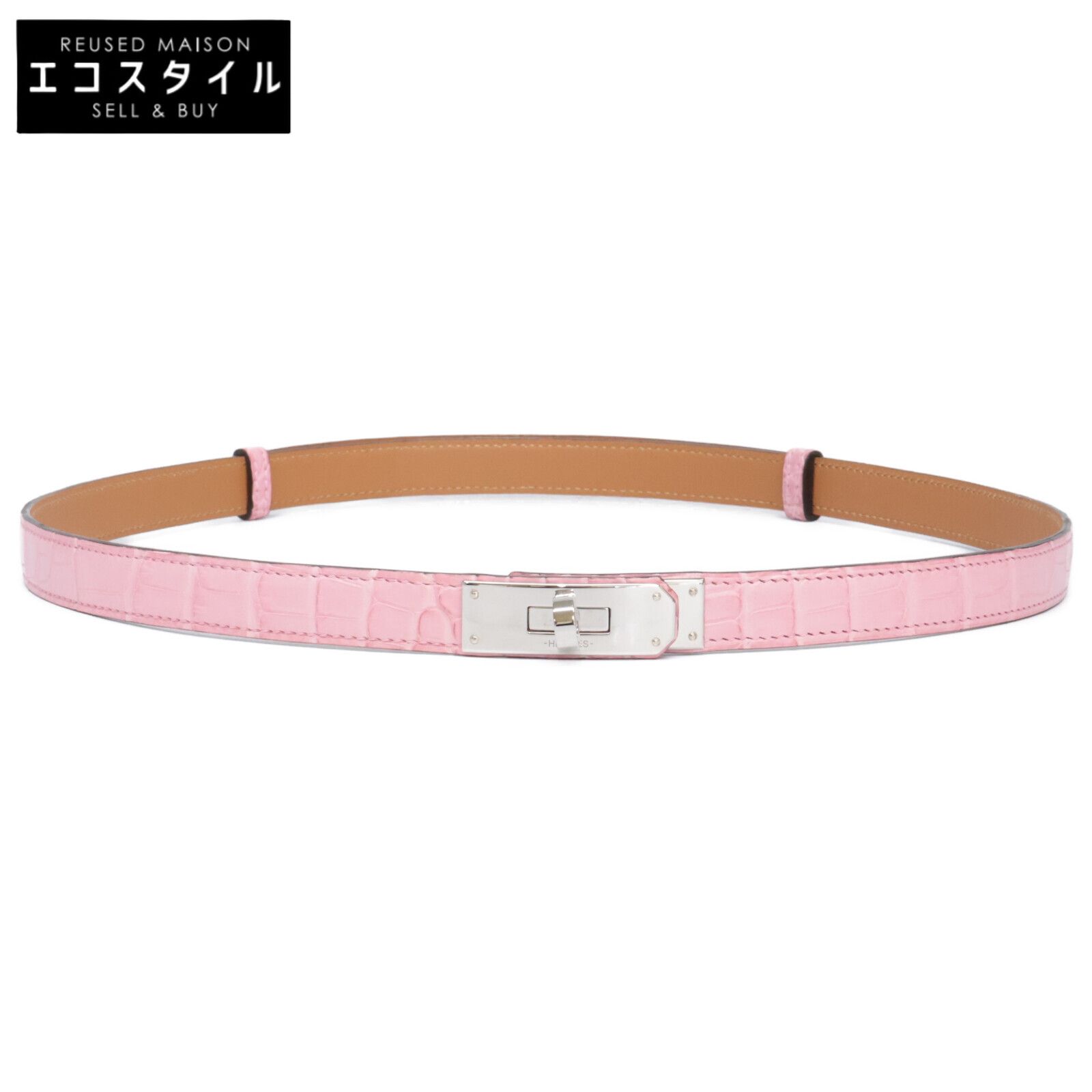 HERMES エルメス D刻印 アリゲーター ケリーベルト18