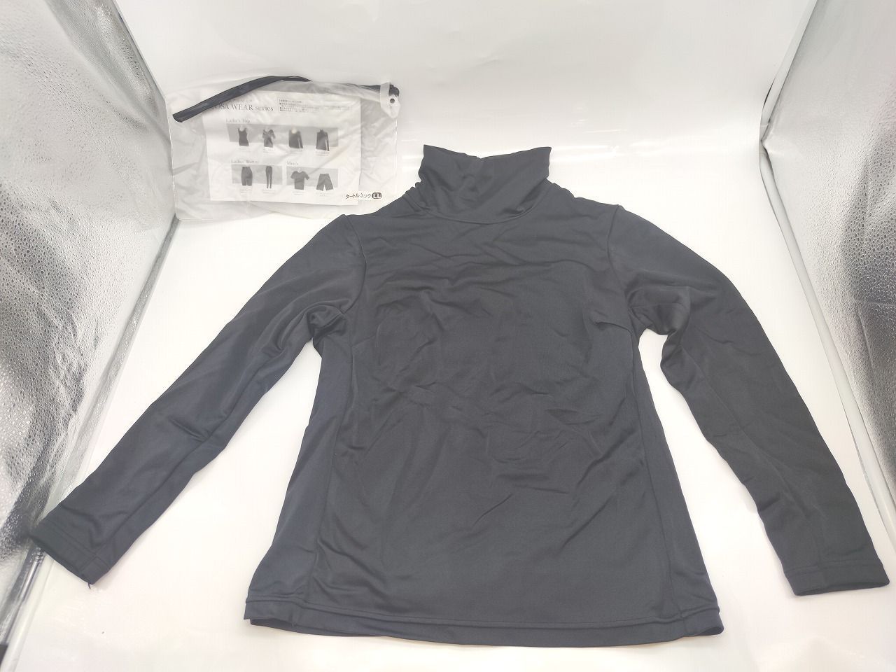  インボイス対応 YOSA レディース タートルネック 黒 LL ロングスパッツ 各 セット その他 リラクゼーション