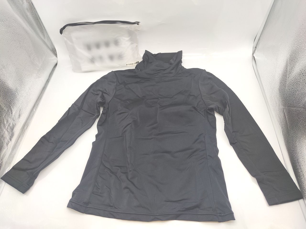 インボイス対応 ケース YOSA レディース タートルネック 黒 LL ロングスパッツ 各 セット