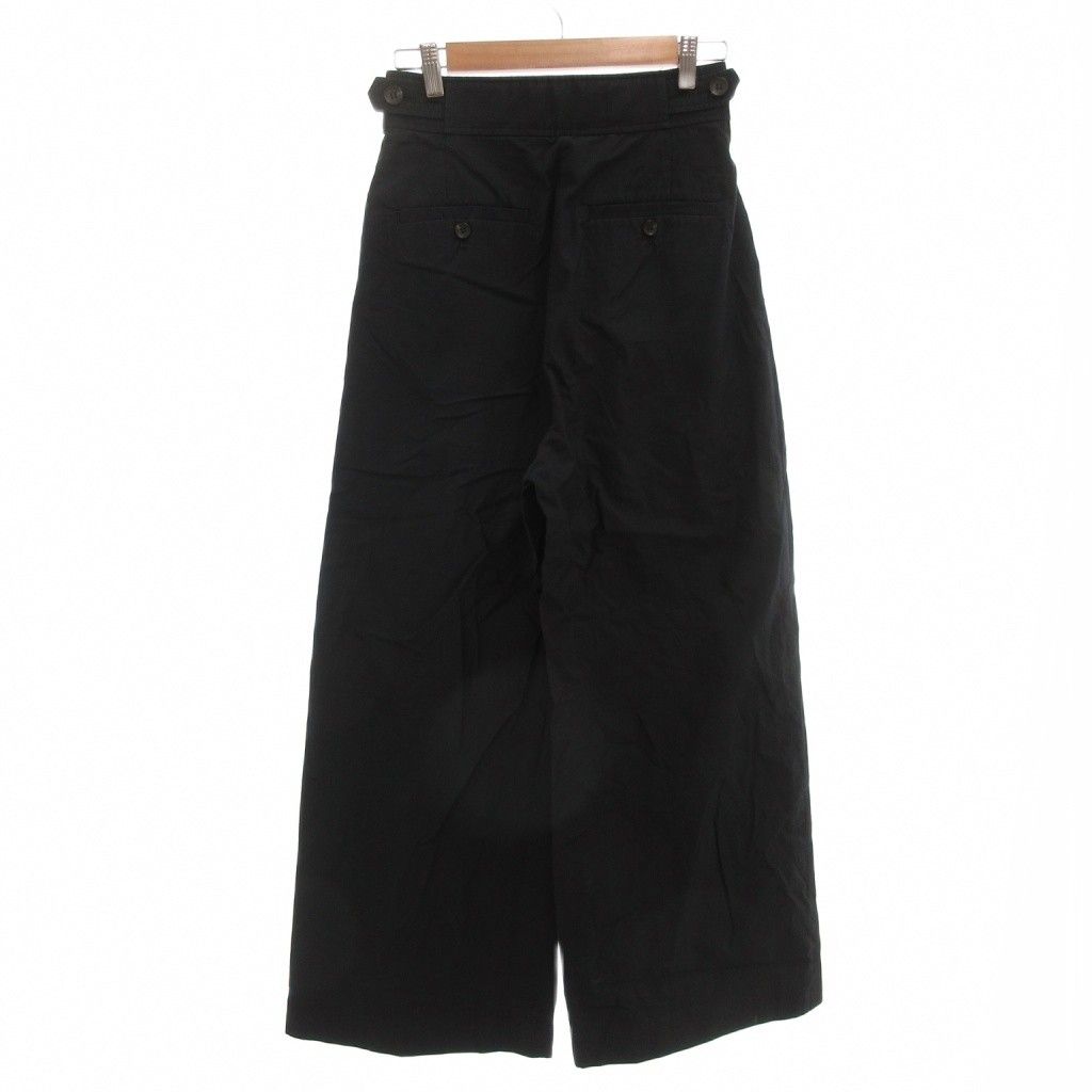 メゾン MAISON SPECIAL ワイドパンツ スラックス 38 ツータック 紺 ダークネイビー AE GY 53