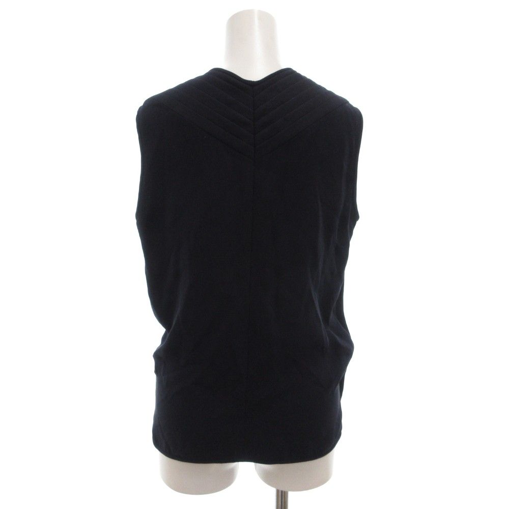 ヴァレンティノ ヴァレンチノ ノースリーブカットソー カシュクール 8 紺 ネイビー Vネック GV GY 53