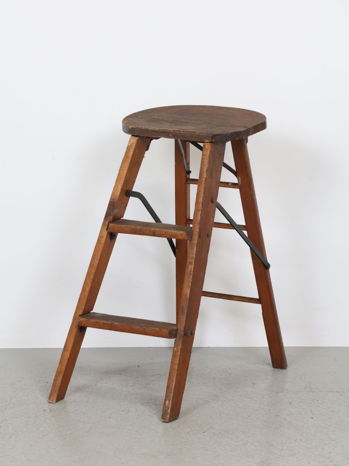 1940 - 50年代 ヴィンテージ ウッド ステップ スツール